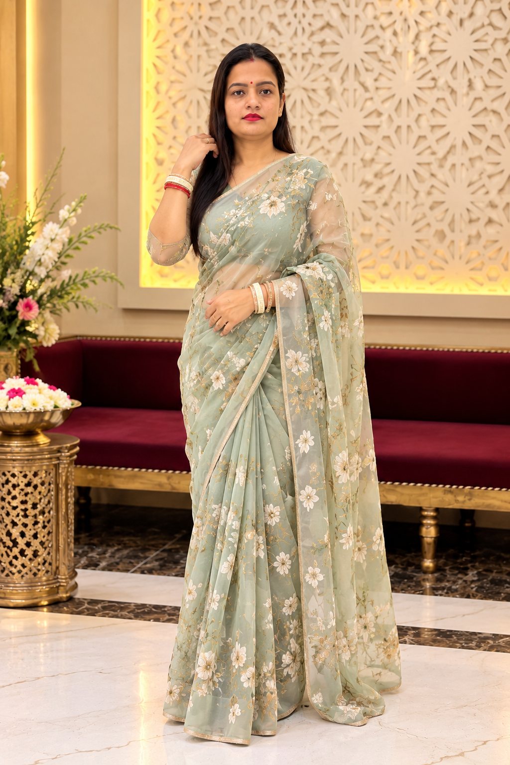 Pastel Grace saree