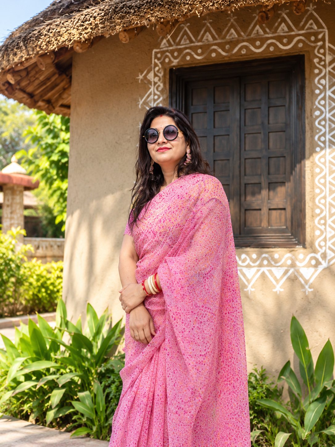 Pink Reverie saree